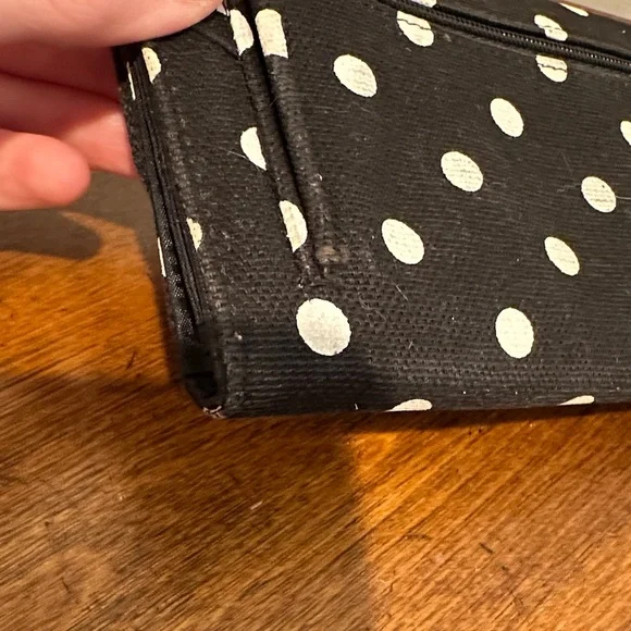 Thirty-One Black Wallet with White Dots - Picture 3 of 11
